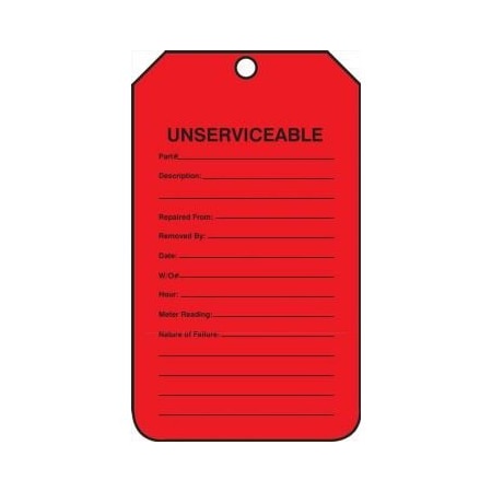SAFETY TAG UNSERVICEABLE TRS123CTP